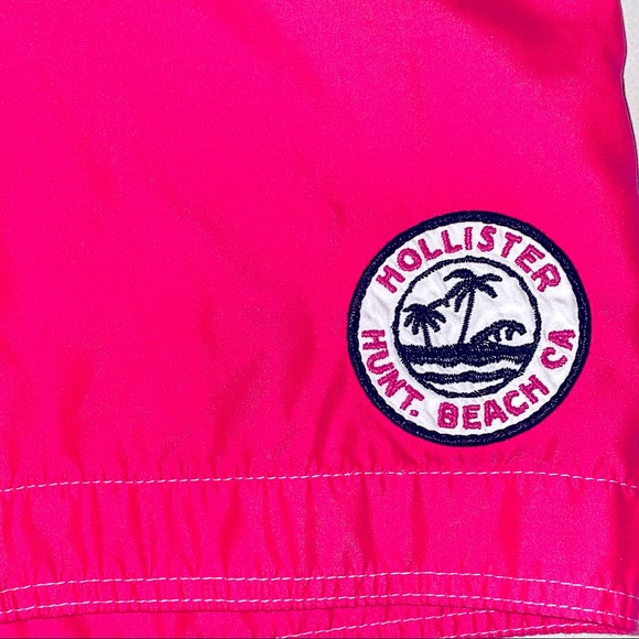 Hollister Mens XS Pink Swim Trunks - Picture 4 of 5